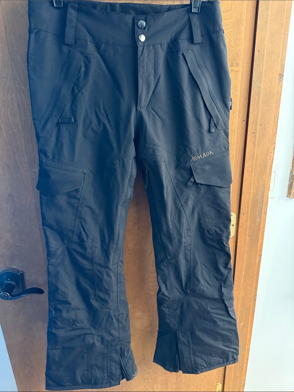 Armada Black Cargo Snow/Ski Pants